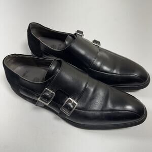 Lloyd 1888 Warwick Black Double Monk Strap Shoes US 8.5 UK 7.5 Leathers Men’s